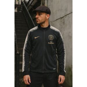 Nike PSG Paris Saint-Germain Jacket Black Gold Dri-Fit Size Small 2018-19 Season
